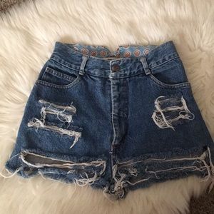 Vintage denim shorts